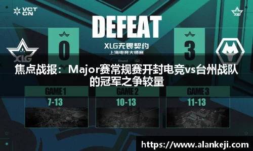 焦点战报：Major赛常规赛开封电竞vs台州战队的冠军之争较量